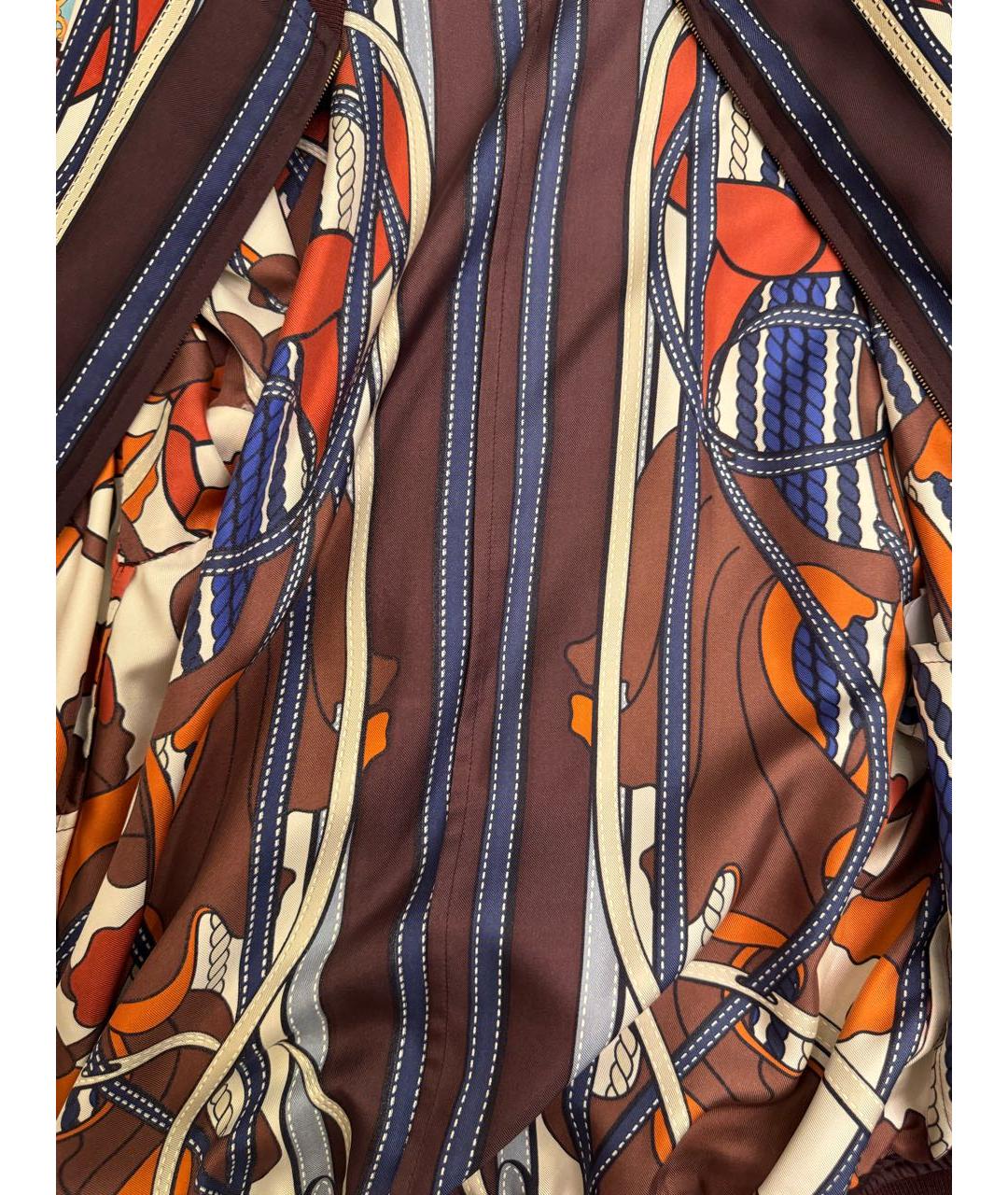 GUCCI Бордовая шелковая куртка, фото 7