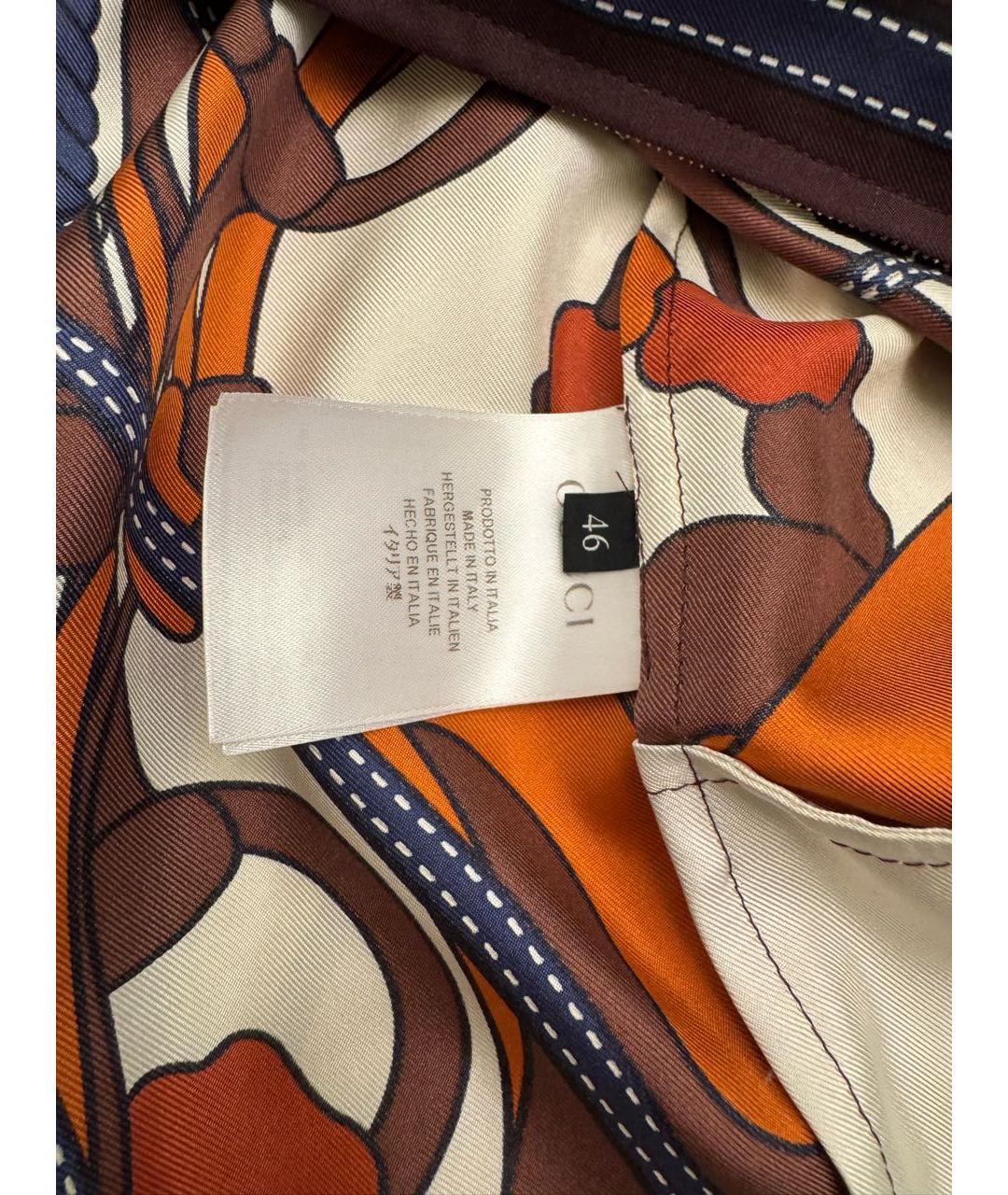 GUCCI Бордовая шелковая куртка, фото 6