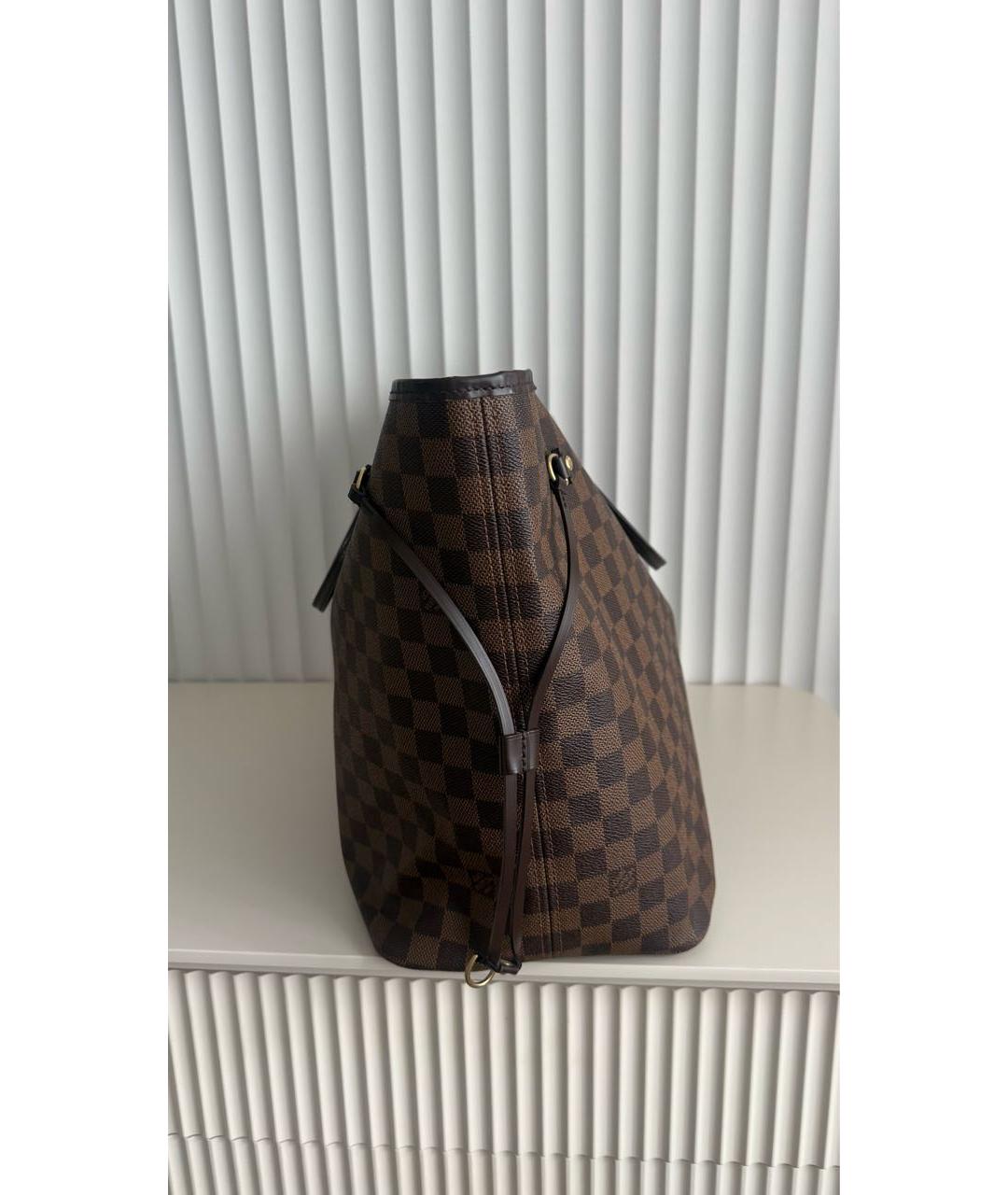 LOUIS VUITTON Коричневая сумка тоут из канвы, фото 2