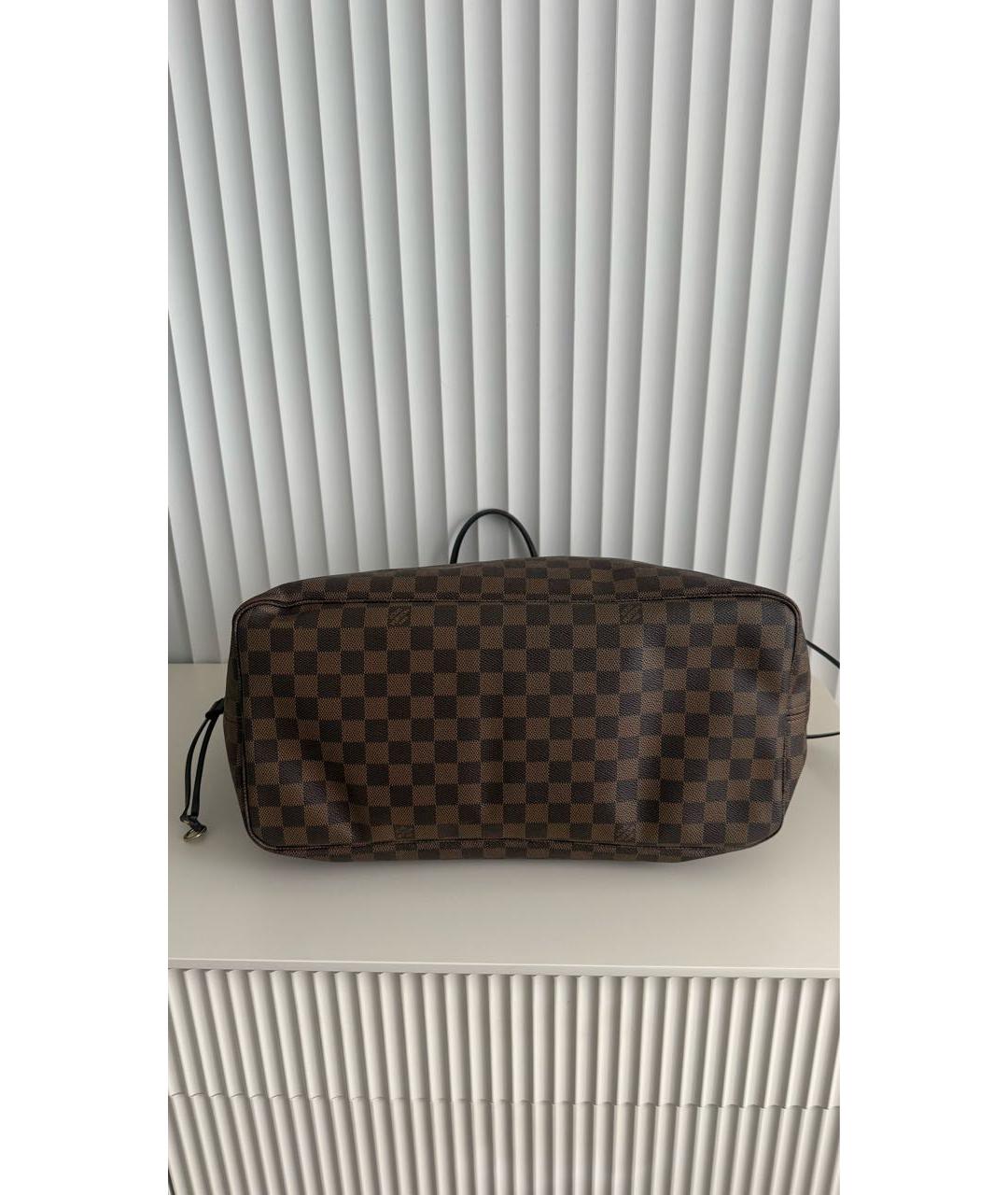 LOUIS VUITTON Коричневая сумка тоут из канвы, фото 6