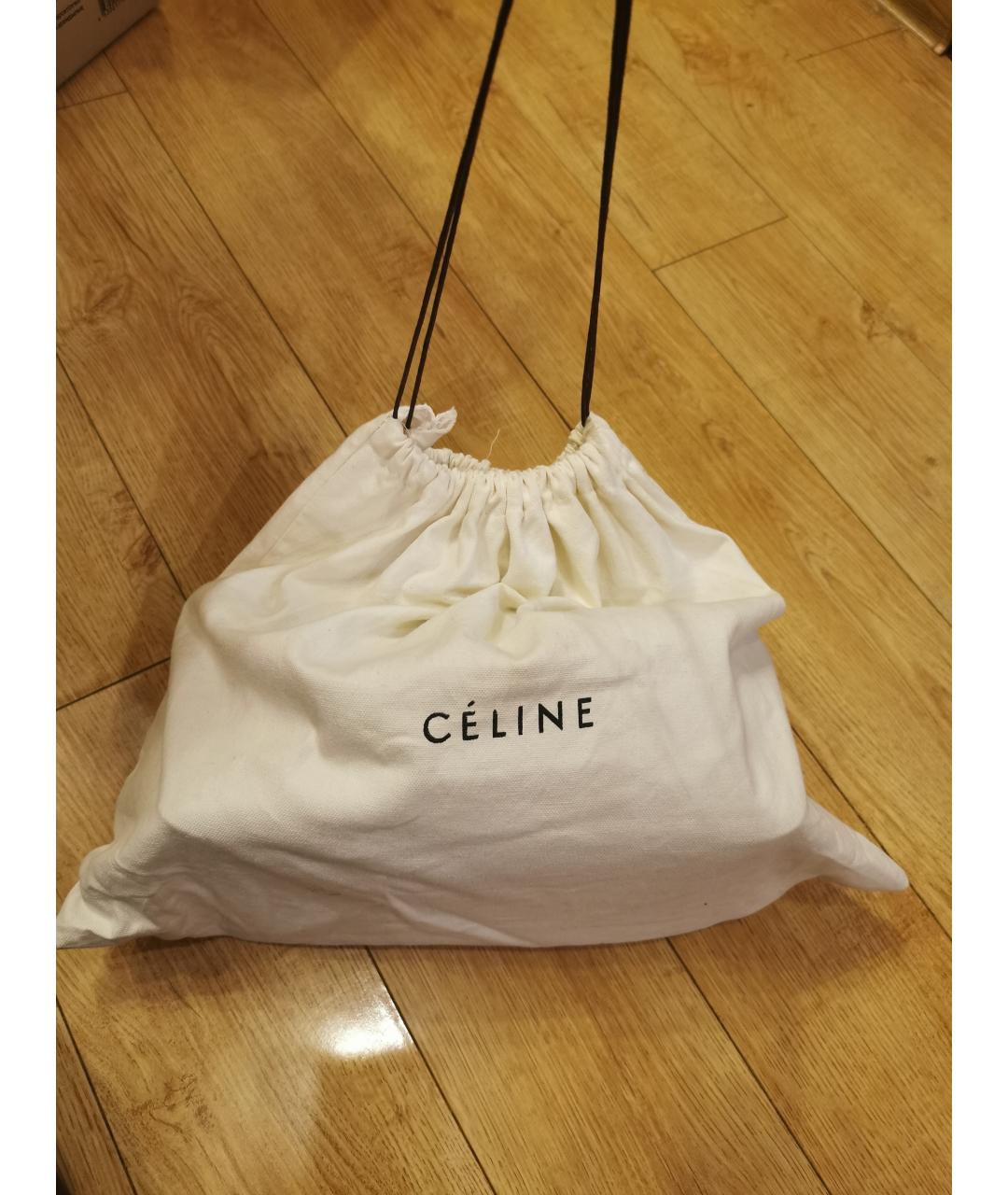 CELINE Зеленая замшевая сумка через плечо, фото 2