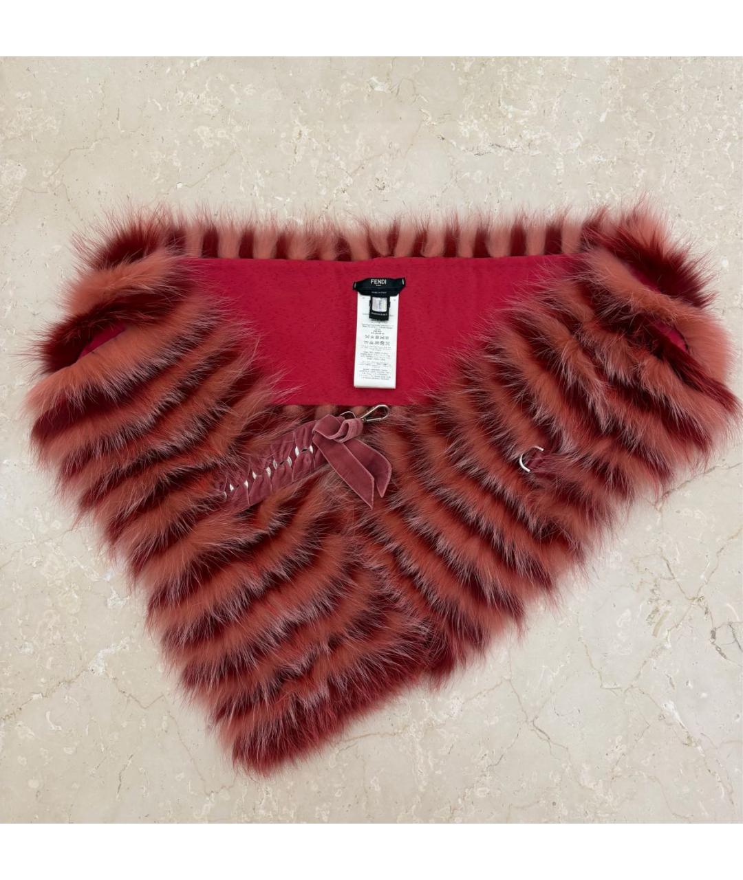 FENDI Коралловый шарф, фото 2
