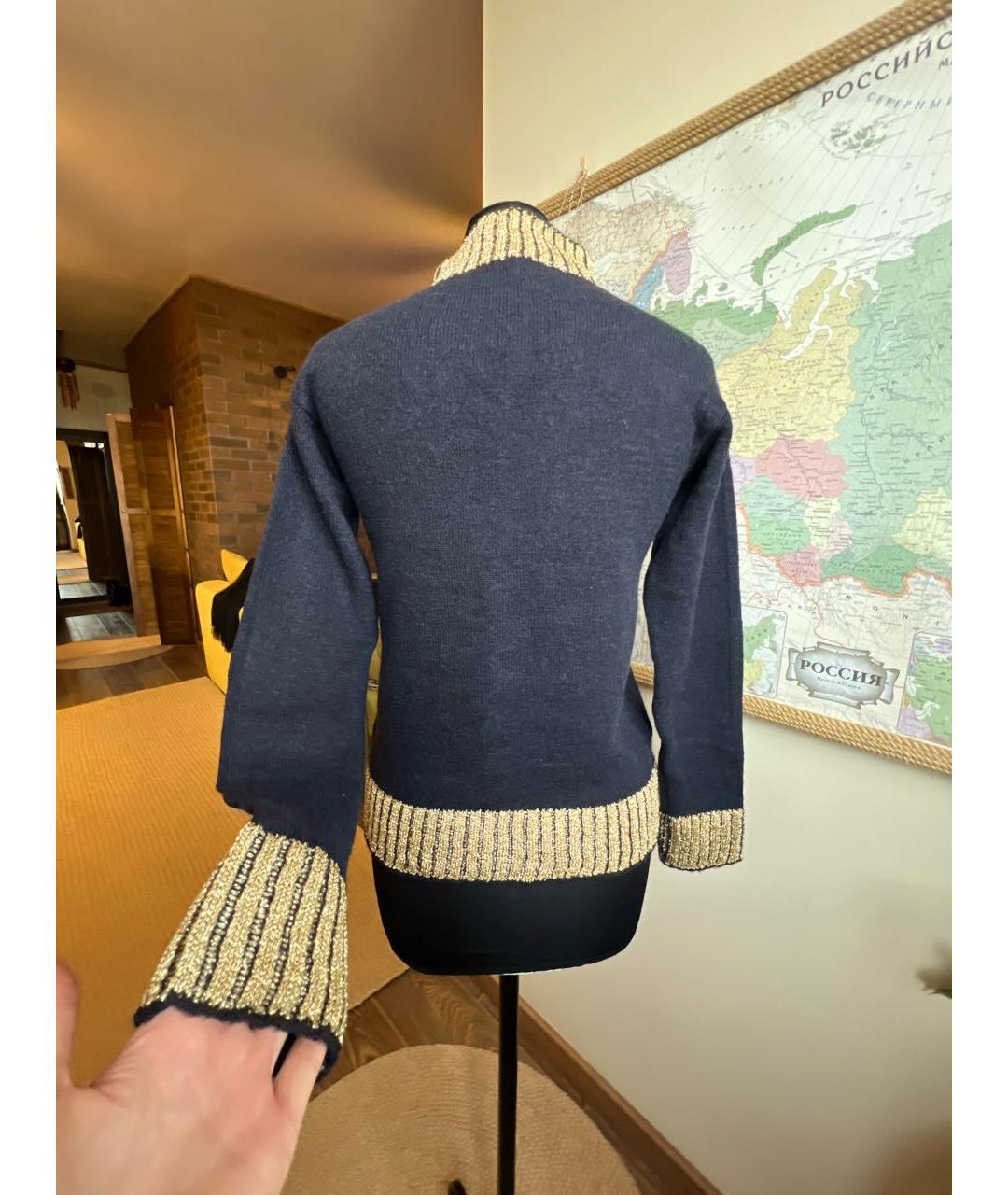 TRUSSARDI JEANS Темно-синяя водолазка, фото 2
