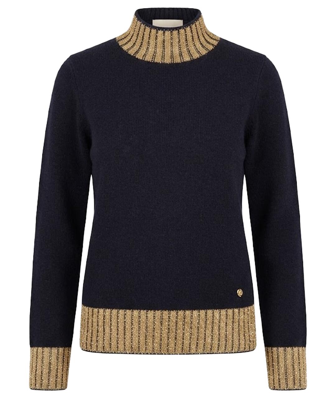 TRUSSARDI JEANS Темно-синяя водолазка, фото 1