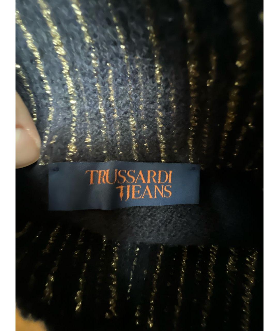 TRUSSARDI JEANS Темно-синяя водолазка, фото 5