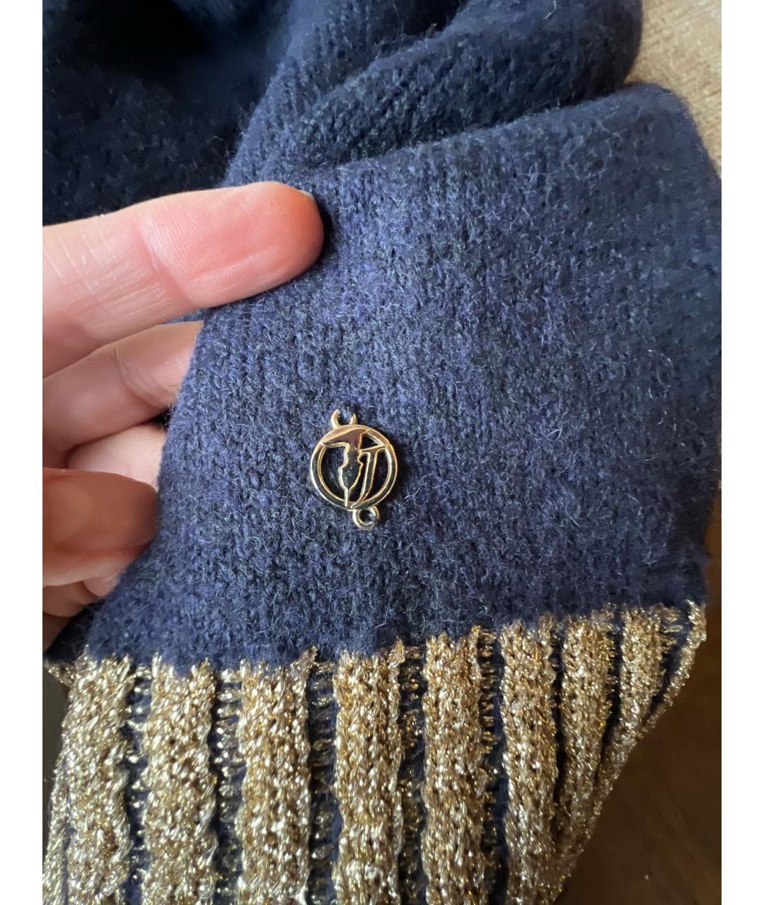 TRUSSARDI JEANS Темно-синяя водолазка, фото 6