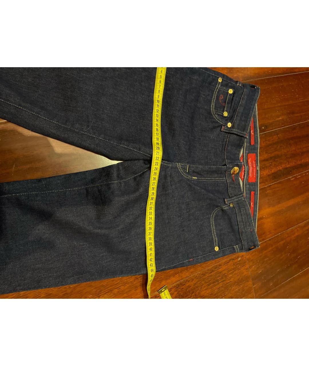 JACOB COHEN Темно-синие хлопковые прямые джинсы, фото 6