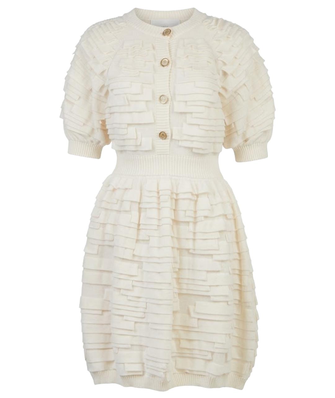 CHANEL Белое хлопковое повседневное платье, фото 1
