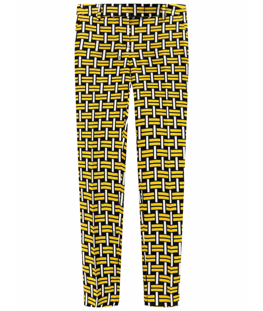 FENDI Мульти шелковые брюки узкие, фото 1