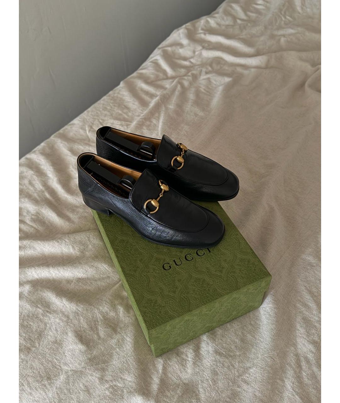 GUCCI Черные кожаные лоферы, фото 7