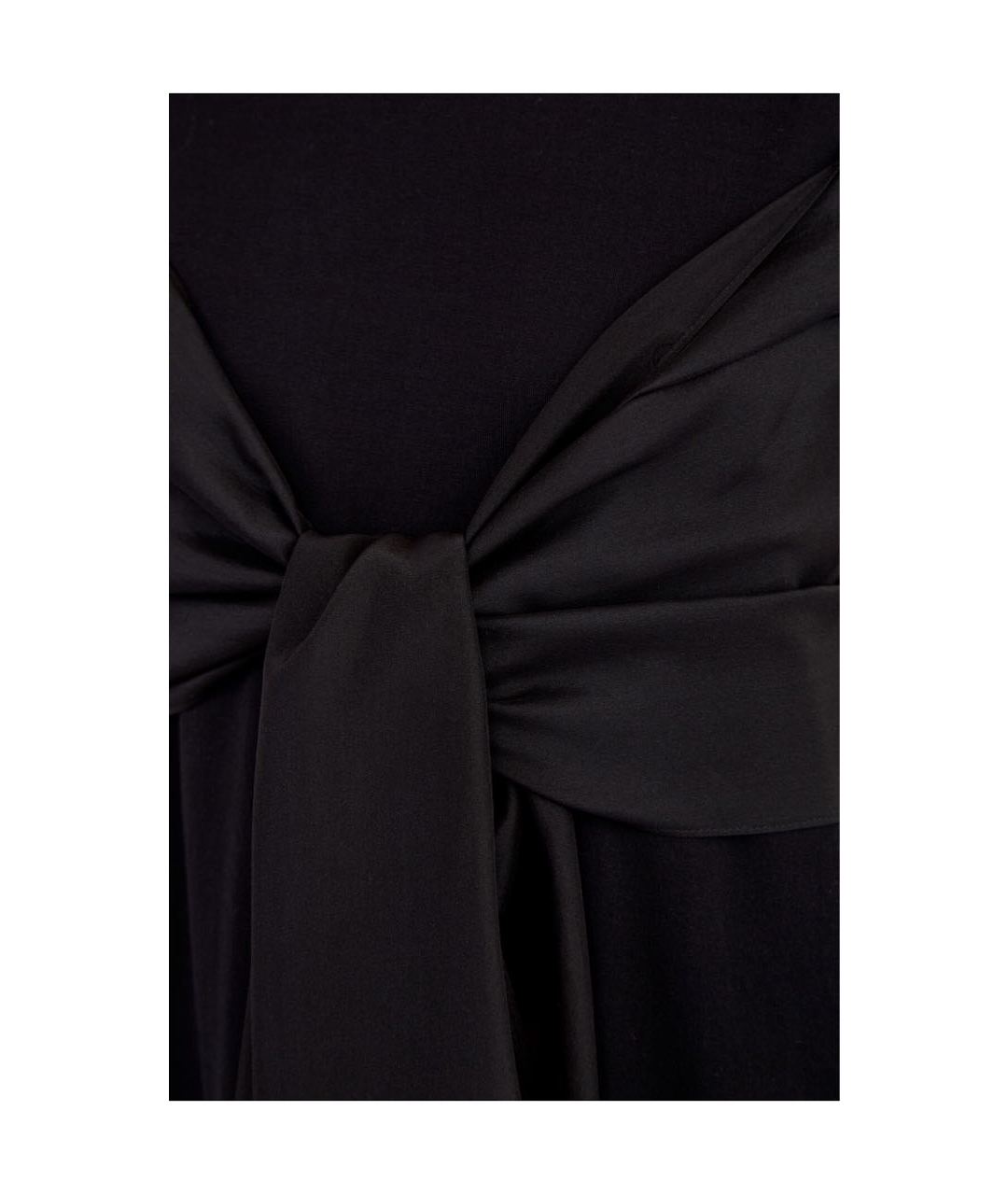BRUNELLO CUCINELLI Черное хлопковое повседневное платье, фото 5
