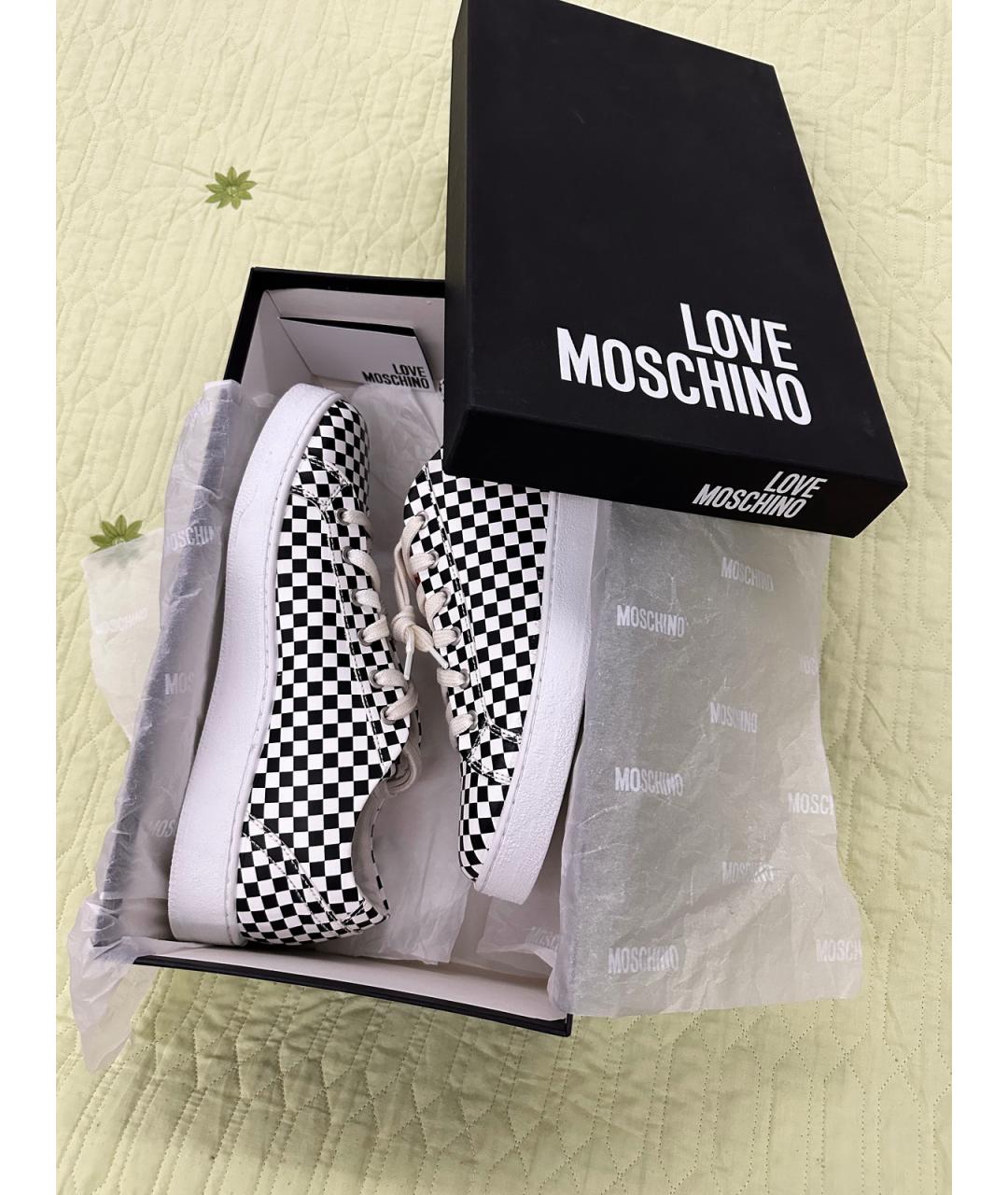 LOVE MOSCHINO Мульти низкие кроссовки / кеды из искусственной кожи, фото 8