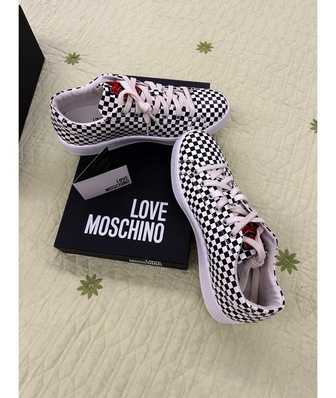 LOVE MOSCHINO Мульти низкие кроссовки / кеды из искусственной кожи, фото 7