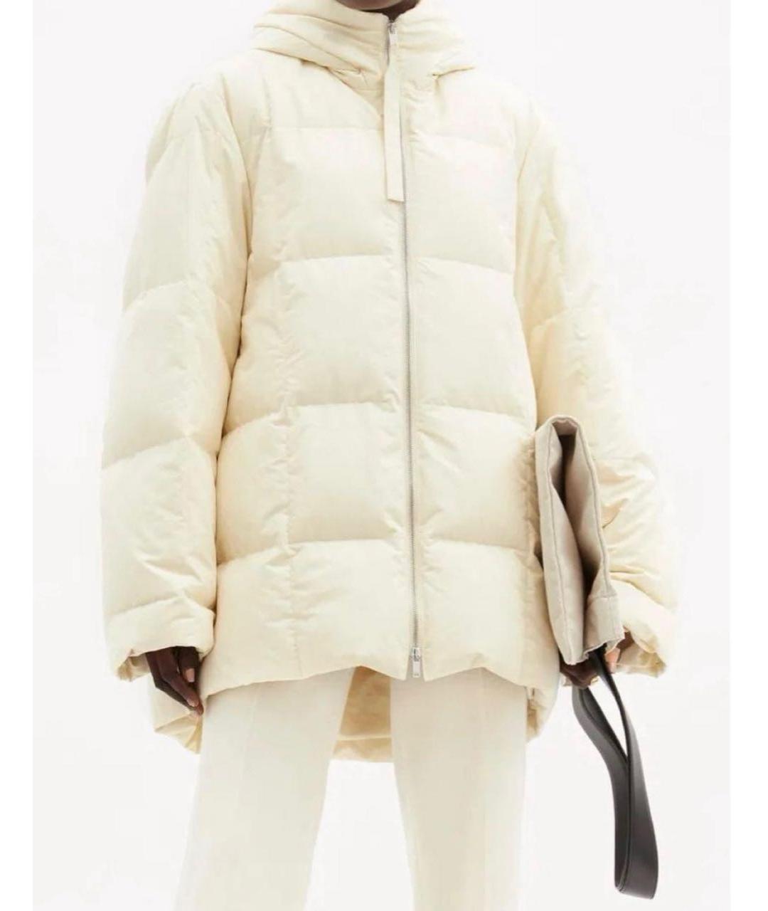 JIL SANDER Бежевый пуховик, фото 4