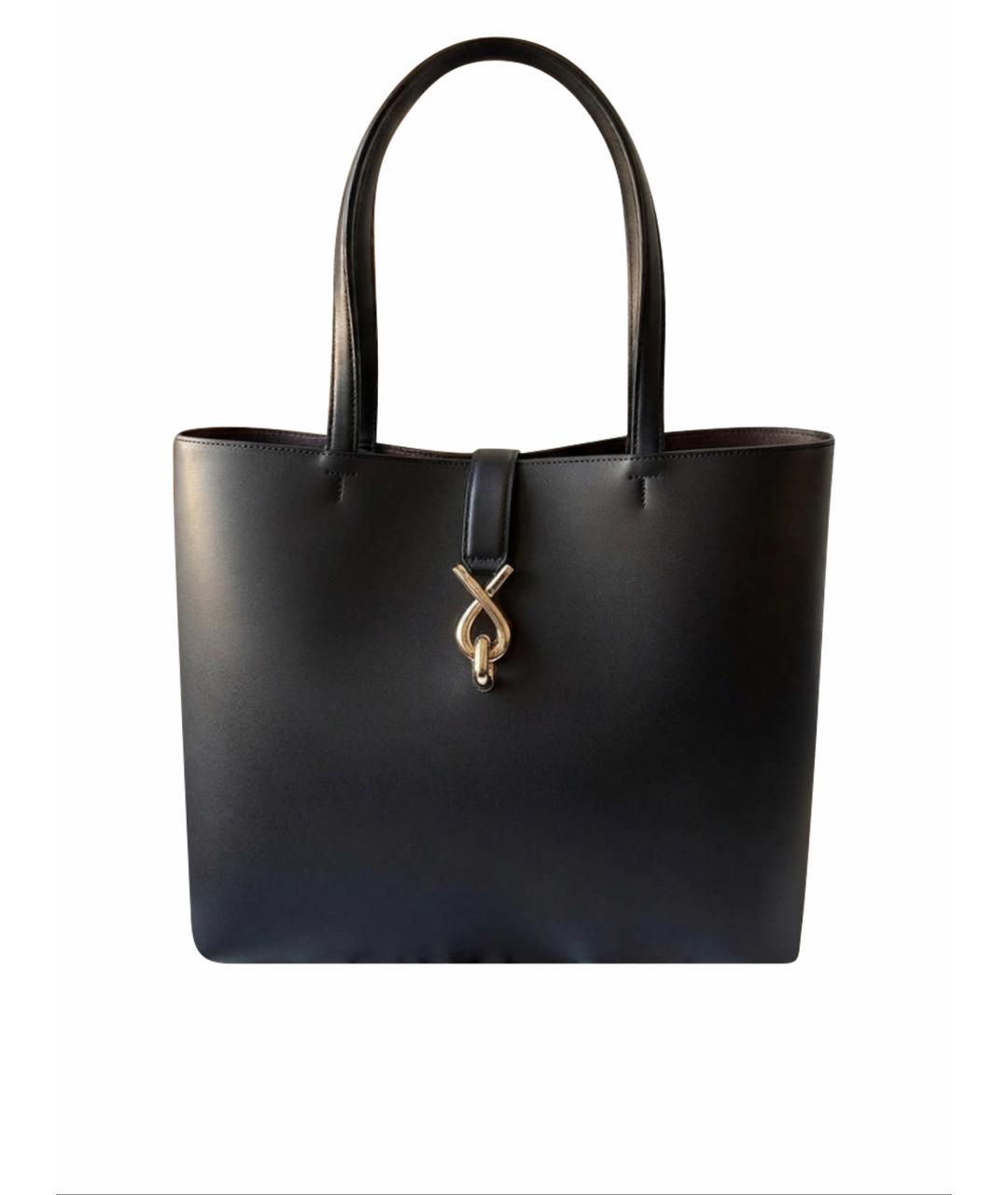 FURLA Черная кожаная сумка тоут, фото 8