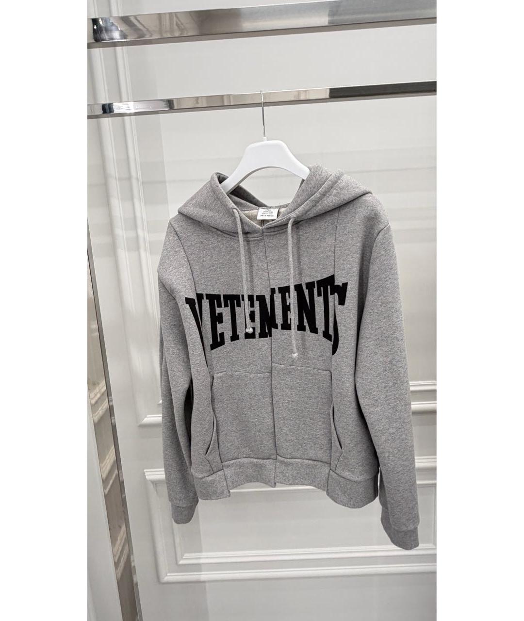 VETEMENTS Серый хлопковый спортивные костюмы, фото 2