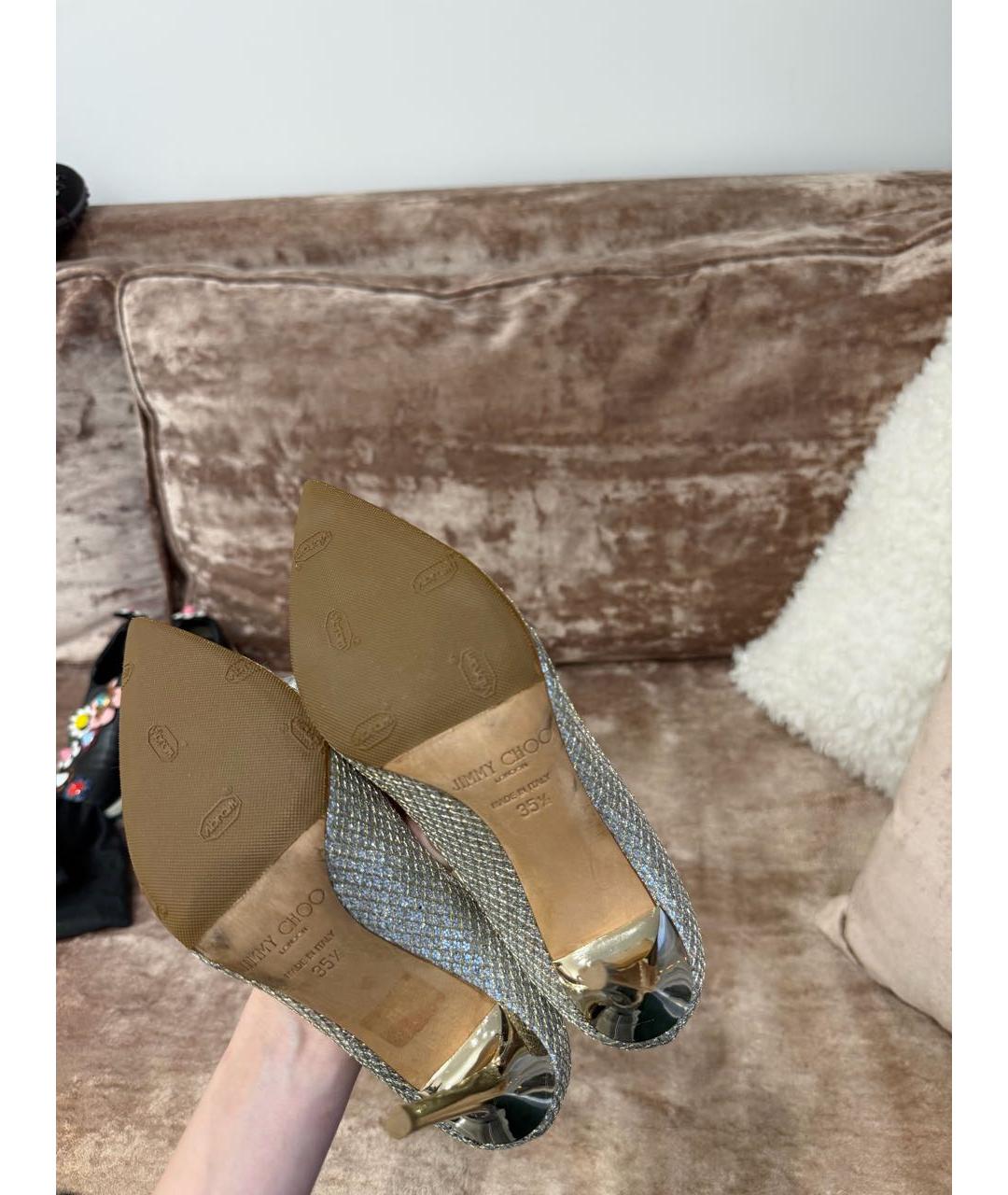 JIMMY CHOO Серебряные туфли, фото 6