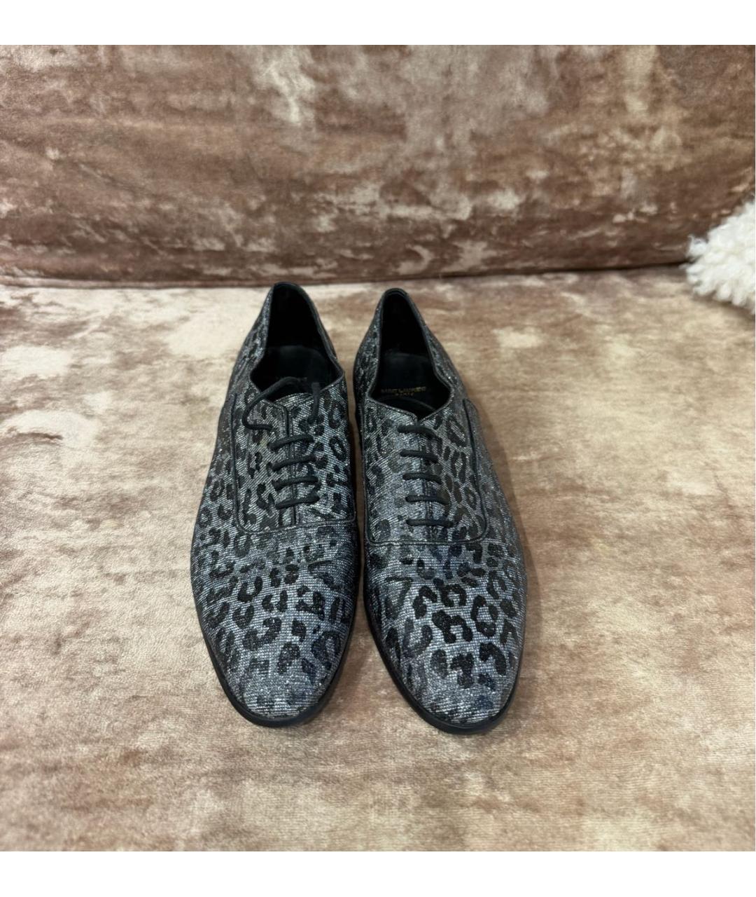 SAINT LAURENT Серебряные ботинки, фото 2