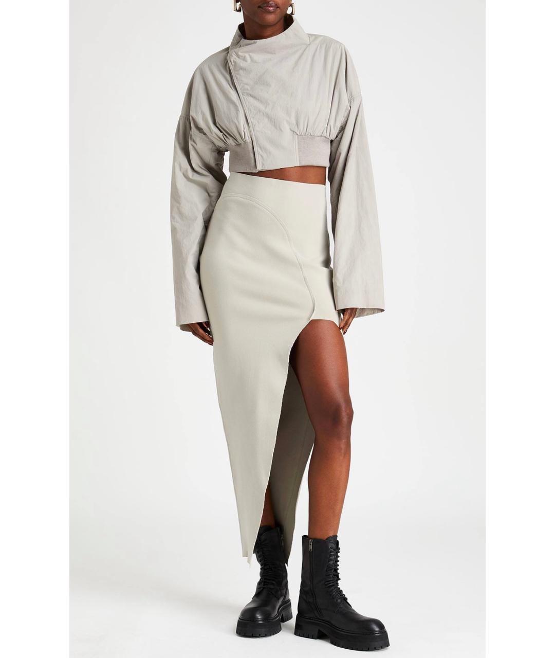 RICK OWENS Серая полиамидовая куртка, фото 2