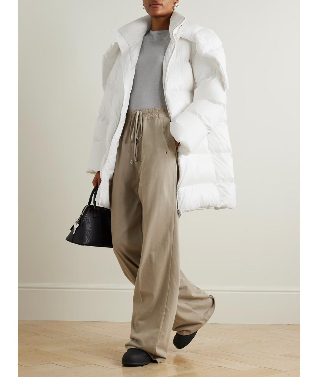 RICK OWENS Белый полиэстеровый пуховик, фото 2