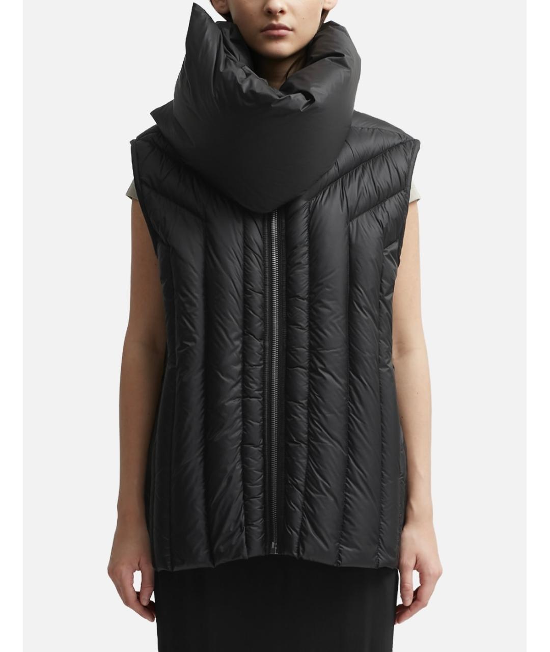 RICK OWENS Черный нейлоновый жилет, фото 2