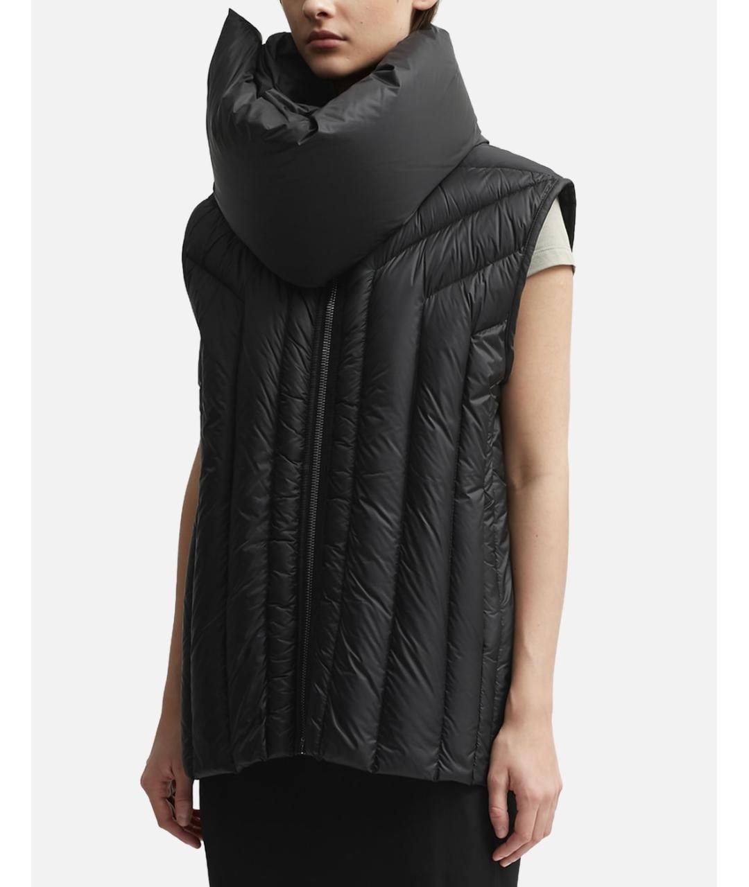 RICK OWENS Черный нейлоновый жилет, фото 3
