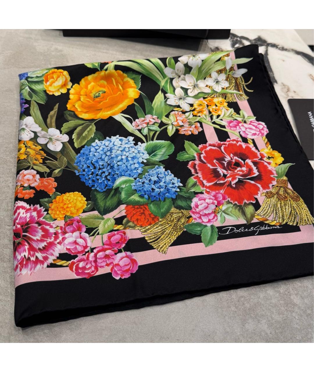 DOLCE&GABBANA Мульти шелковый платок, фото 4