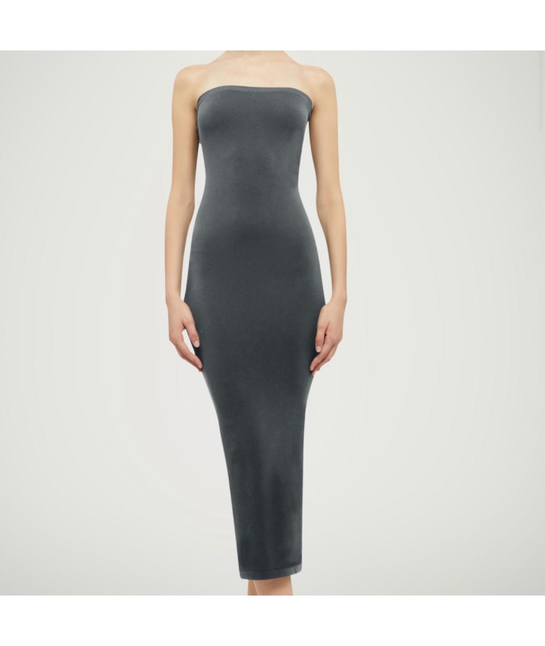 WOLFORD Серое полиамидовое повседневное платье, фото 2