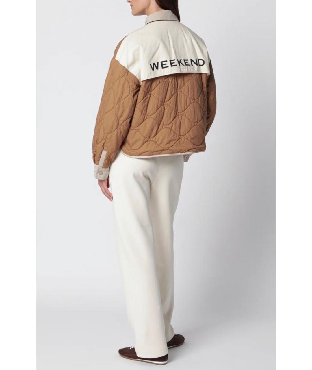 WEEKEND MAX MARA Бежевая полиамидовая куртка, фото 4