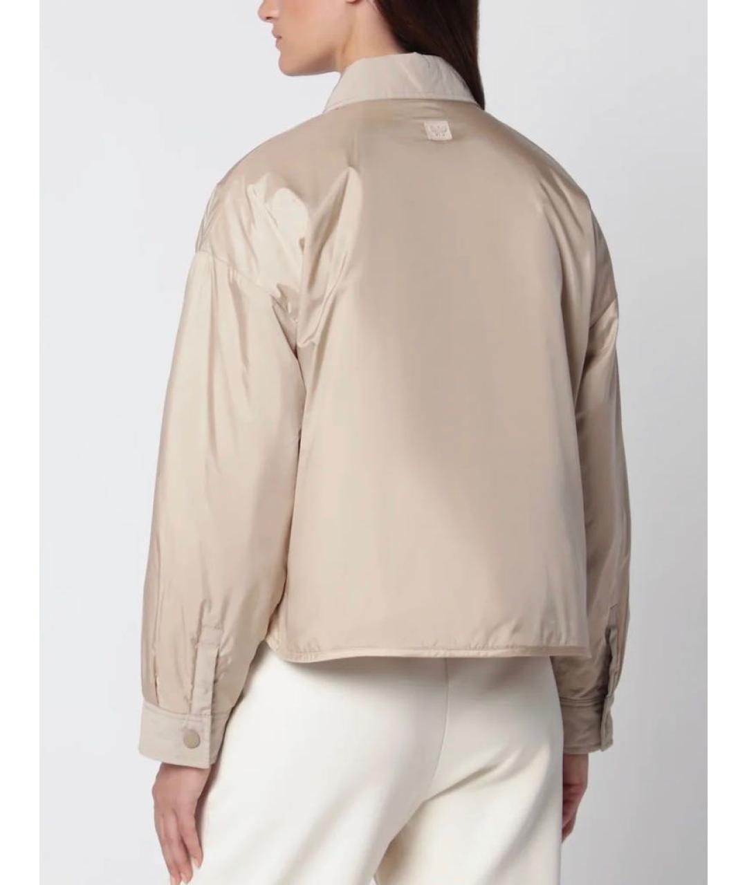 WEEKEND MAX MARA Бежевая полиамидовая куртка, фото 2