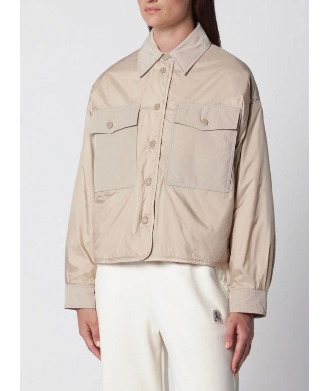 WEEKEND MAX MARA Бежевая полиамидовая куртка, фото 9