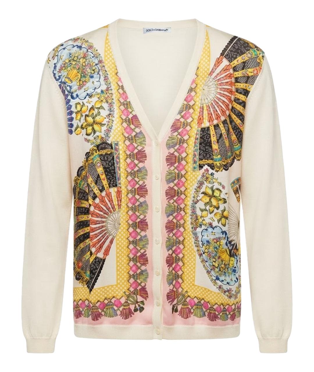 DOLCE&GABBANA Мульти шелковый кардиган, фото 1
