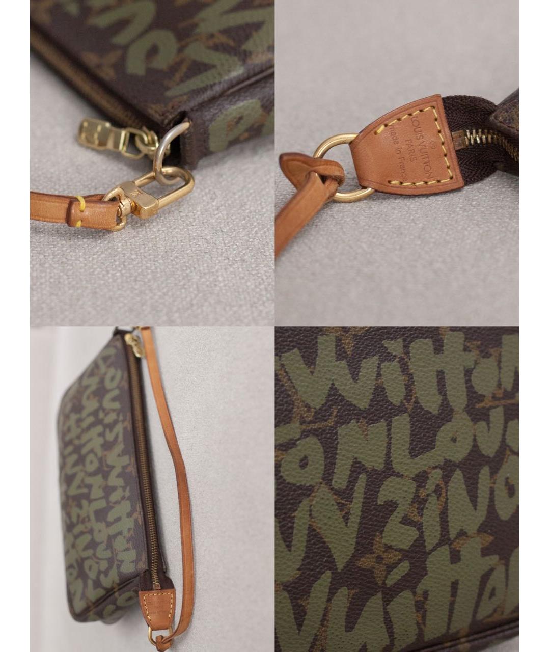 LOUIS VUITTON Коричневая сумка с короткими ручками из канвы, фото 7