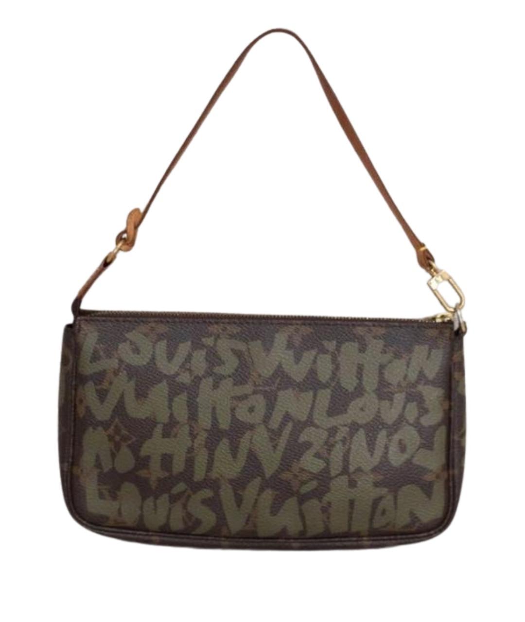 LOUIS VUITTON Коричневая сумка с короткими ручками из канвы, фото 1
