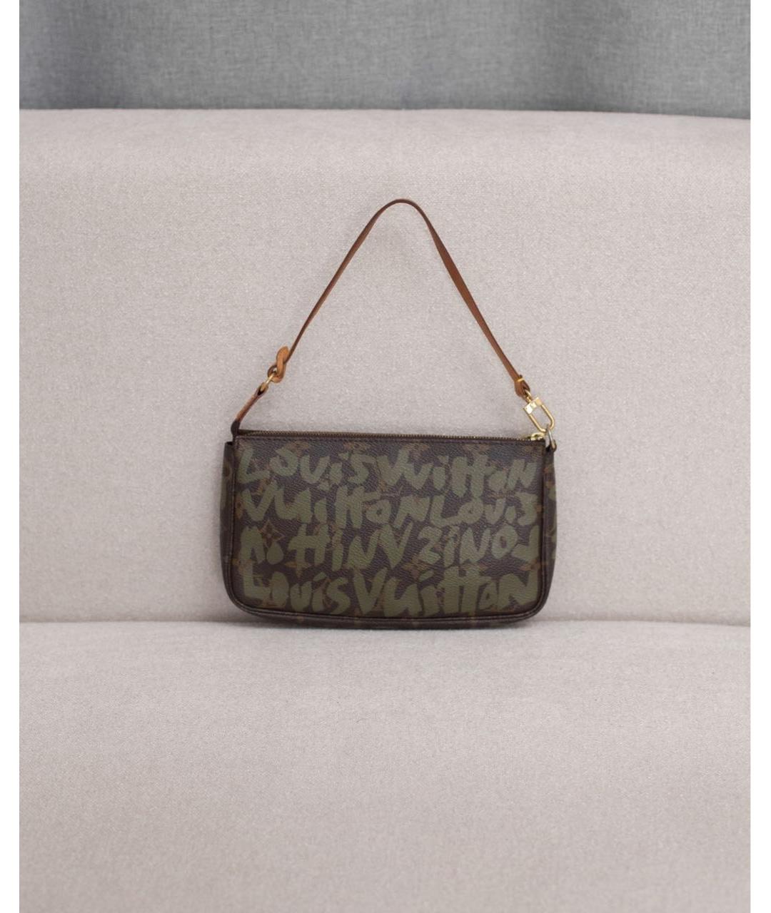 LOUIS VUITTON Коричневая сумка с короткими ручками из канвы, фото 9
