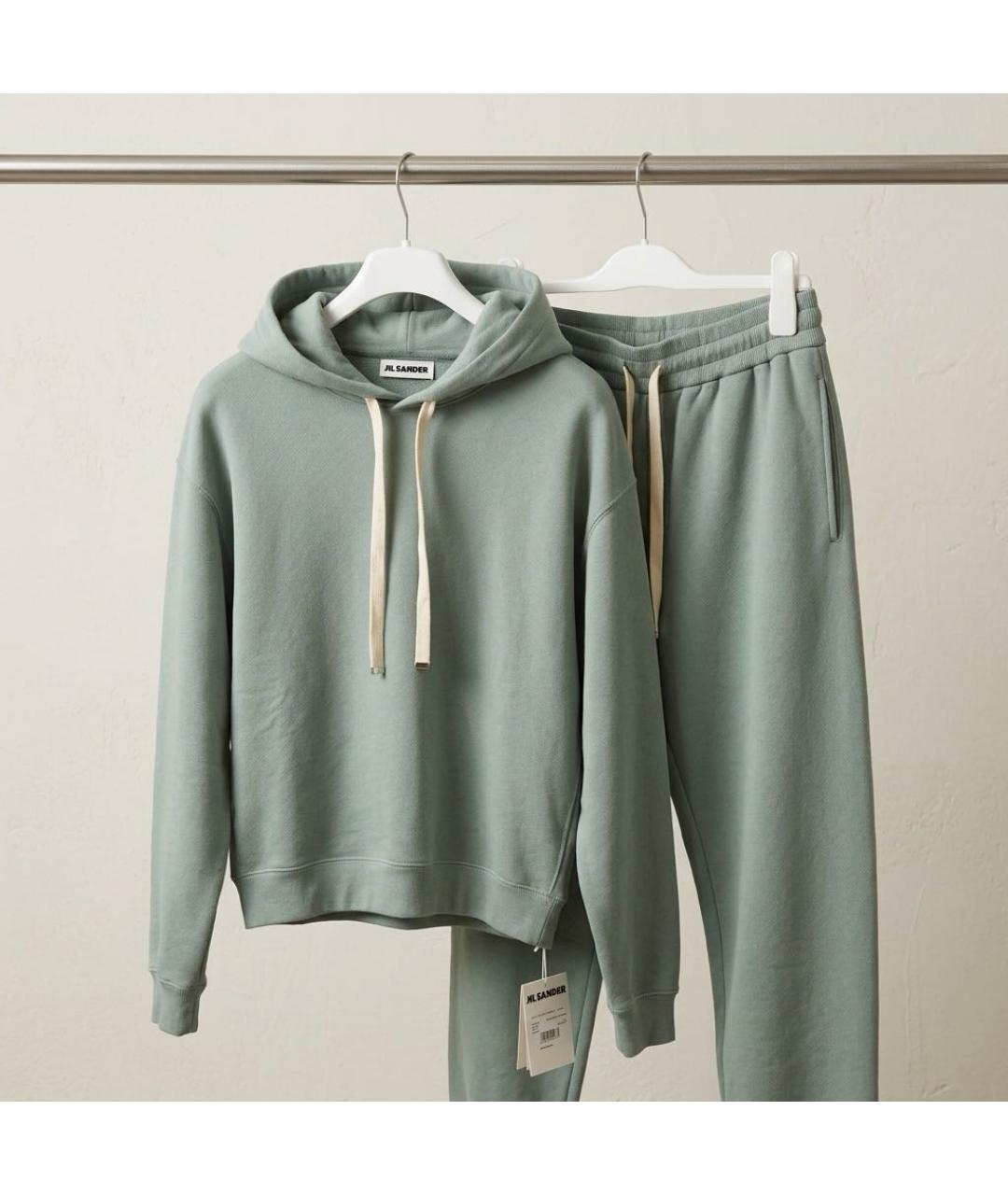 JIL SANDER Зеленый хлопковый спортивные костюмы, фото 3