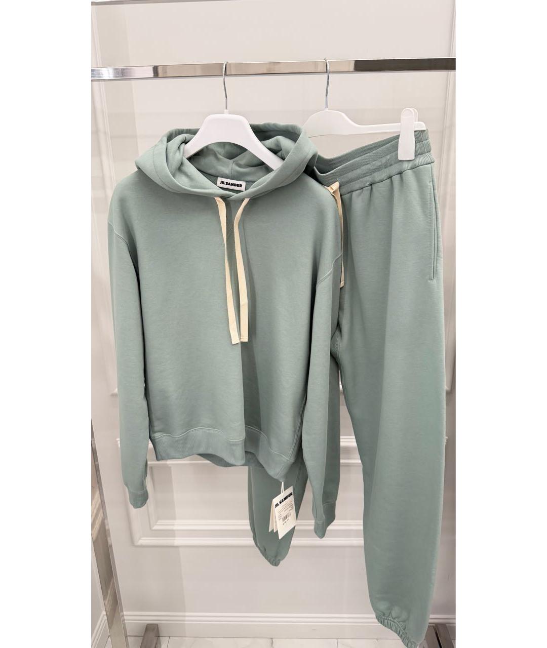 JIL SANDER Зеленый хлопковый спортивные костюмы, фото 4