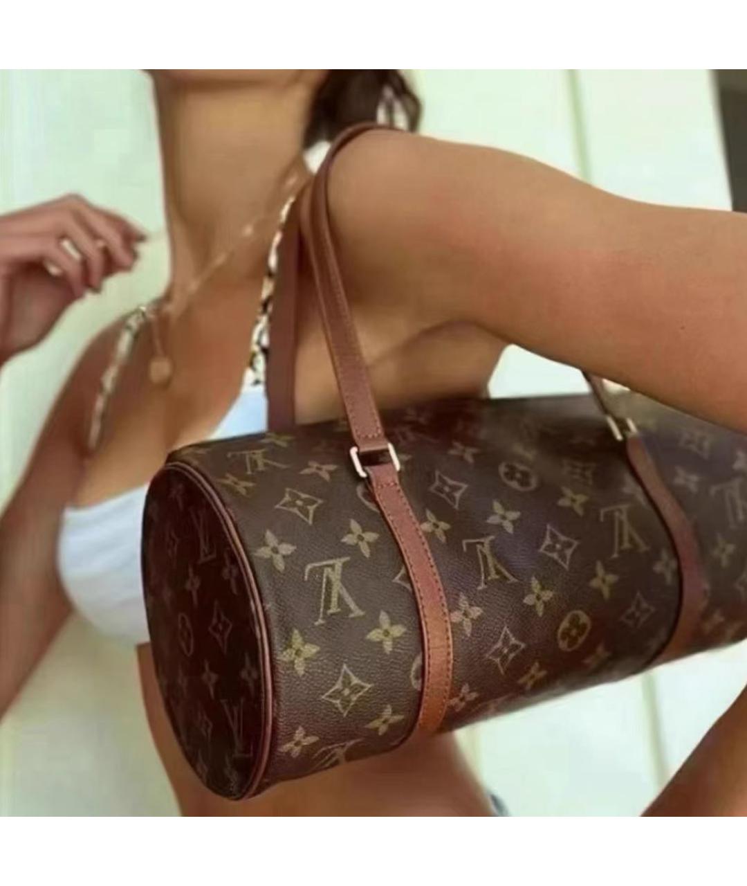 LOUIS VUITTON Коричневая сумка через плечо, фото 3