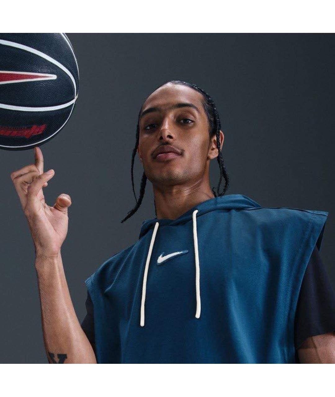 NIKE Синяя хлопковая футболка, фото 6