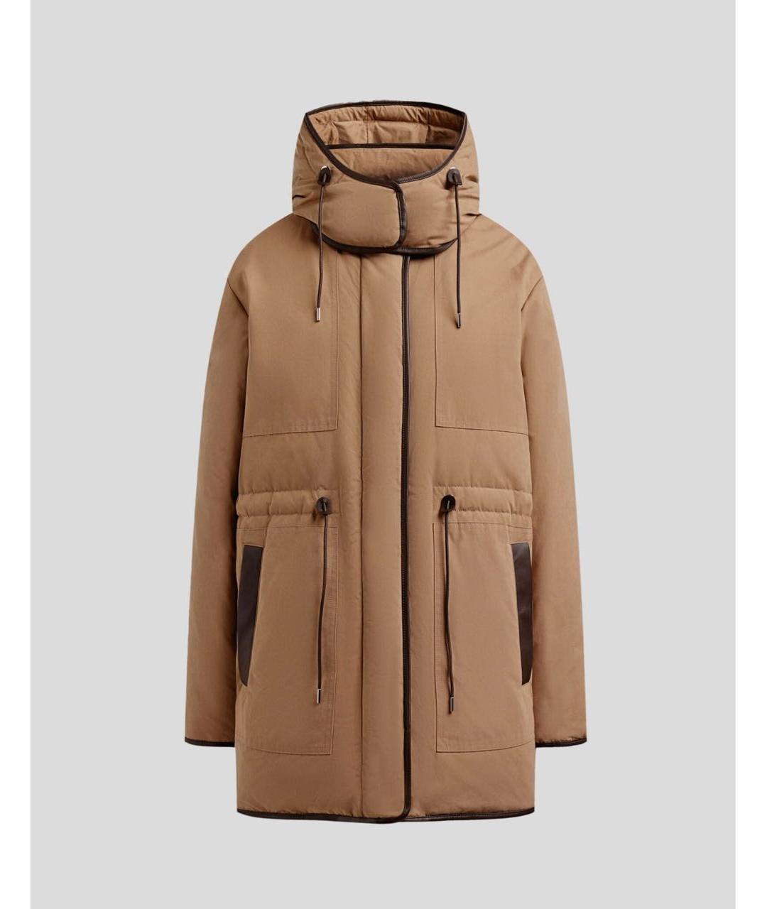 12 STOREEZ Бежевый хлопковый пуховик, фото 8