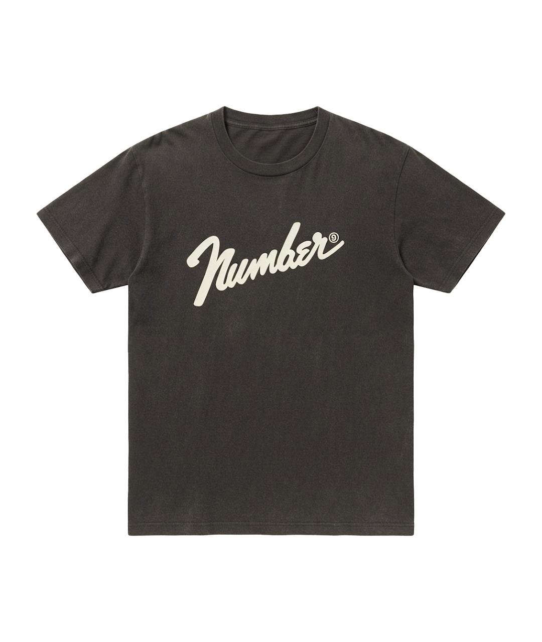 NUMBER (N)INE Черная хлопковая футболка, фото 1