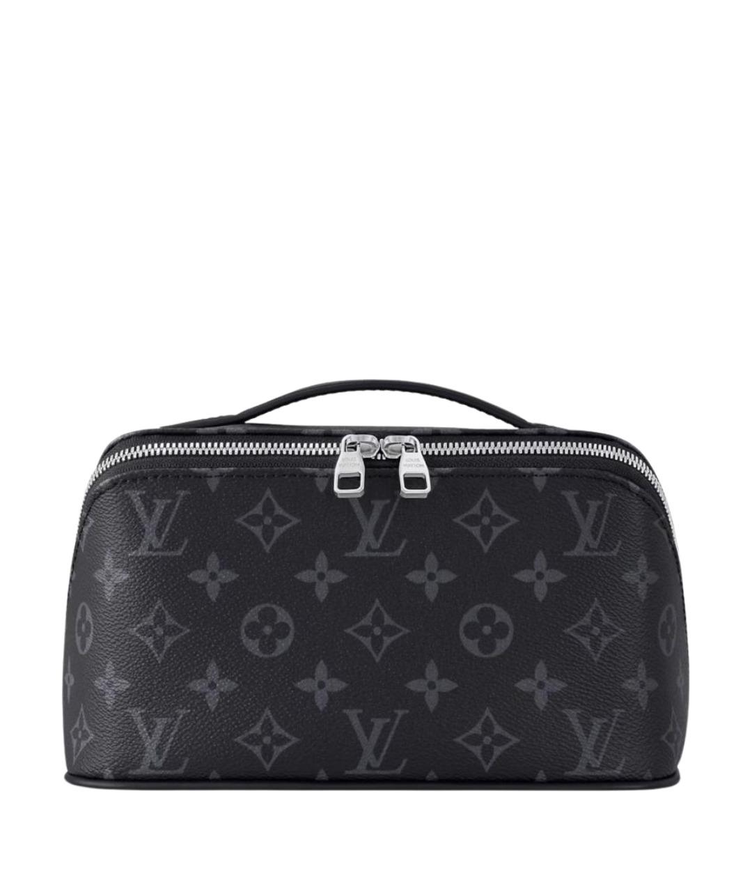 LOUIS VUITTON Черная косметичка из канвы, фото 1