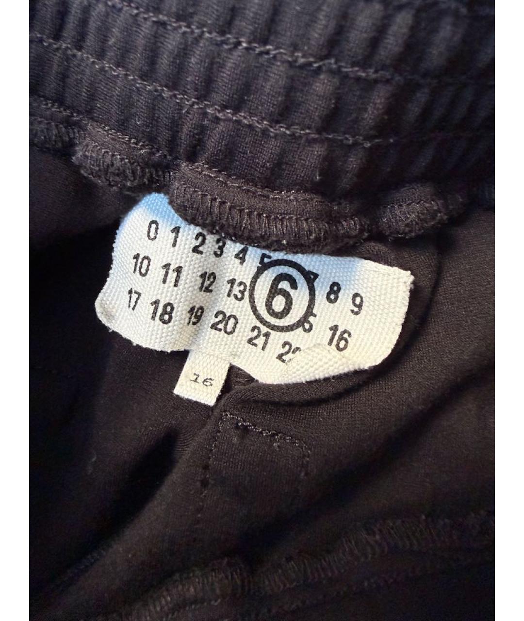 MM6 MAISON MARGIELA Черные вискозные брюки и шорты, фото 4