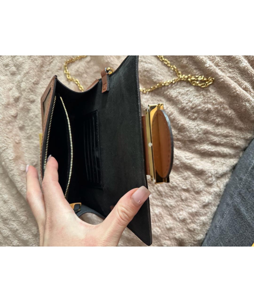 LOUIS VUITTON Коричневая сумка через плечо из канвы, фото 4