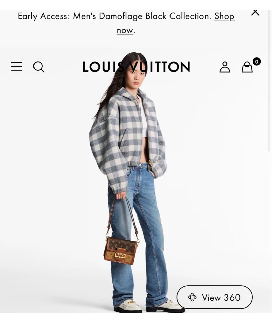 LOUIS VUITTON Коричневая сумка через плечо из канвы, фото 8