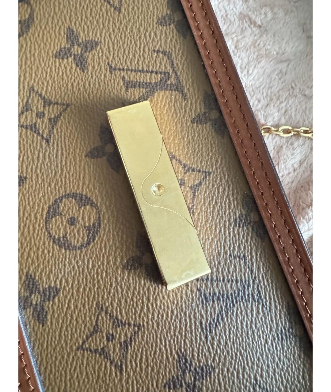 LOUIS VUITTON Коричневая сумка через плечо из канвы, фото 5