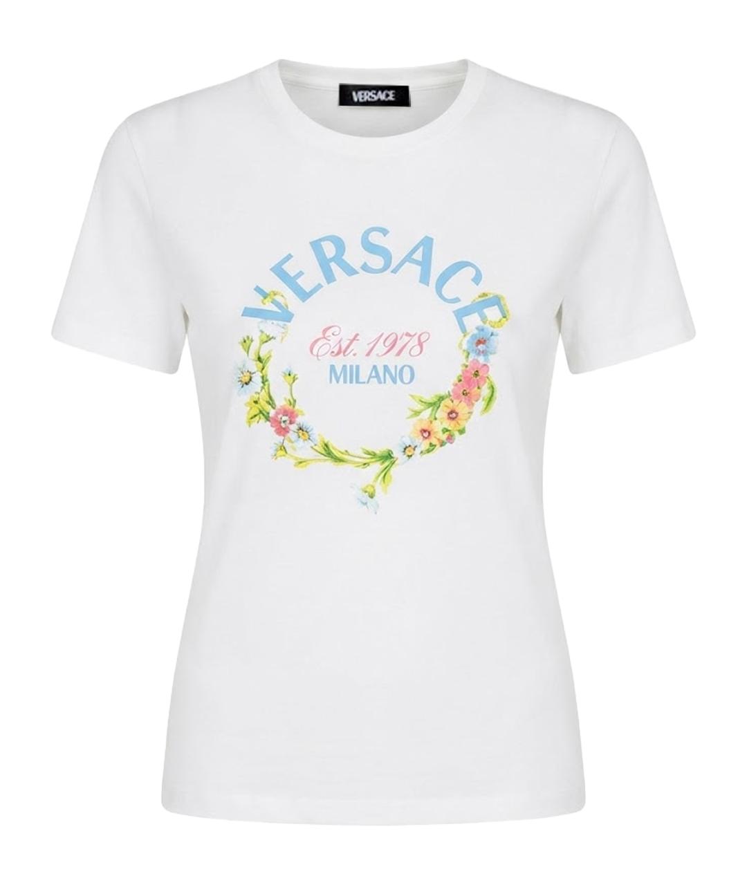VERSACE Белый хлопковый детская футболка / топ, фото 1