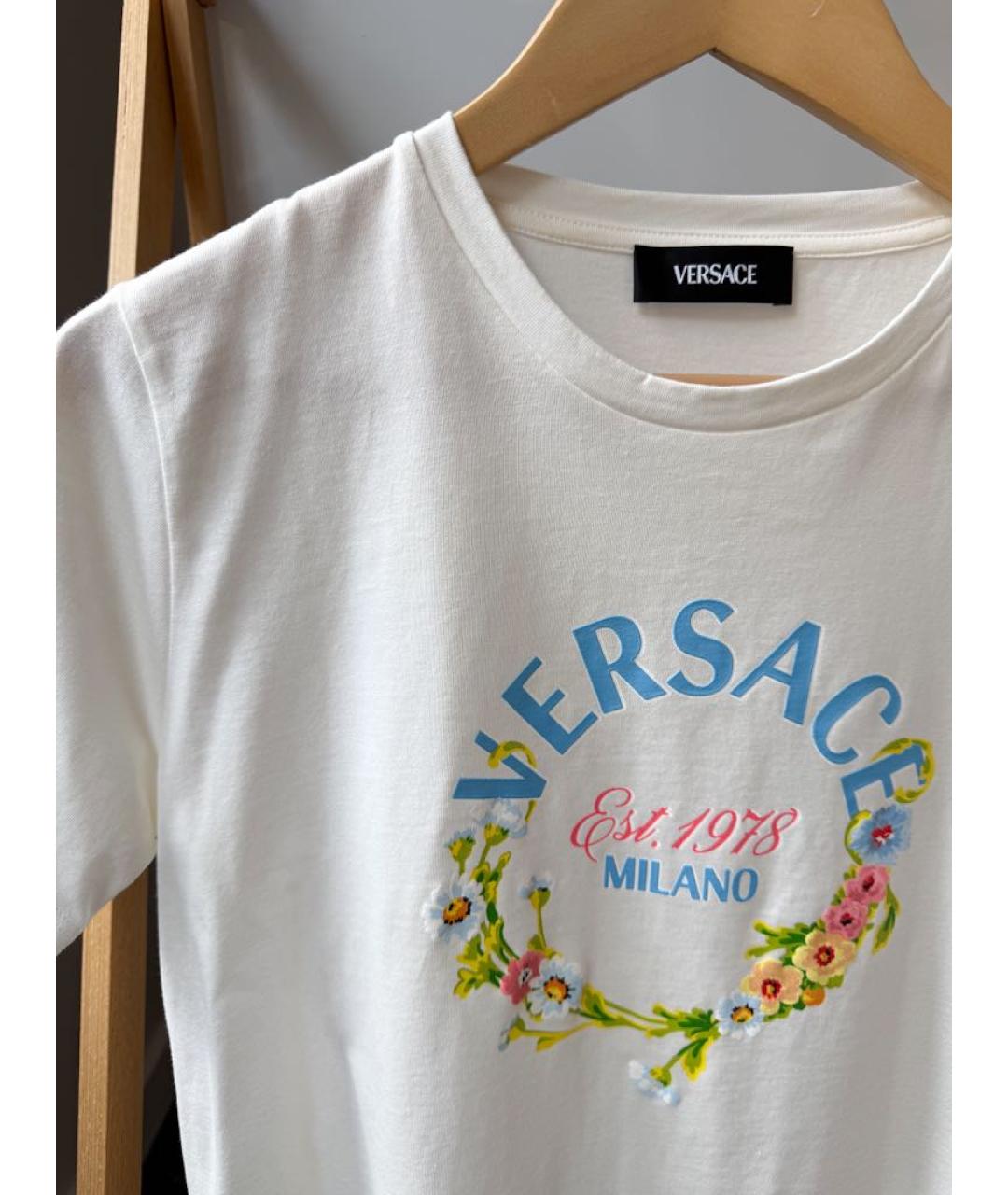 VERSACE Белый хлопковый детская футболка / топ, фото 6