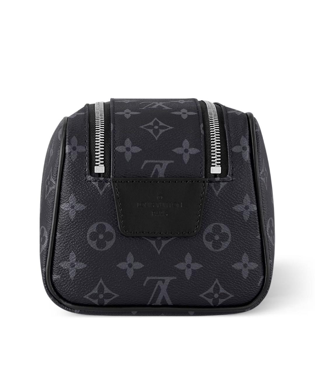 LOUIS VUITTON Черная косметичка из канвы, фото 4
