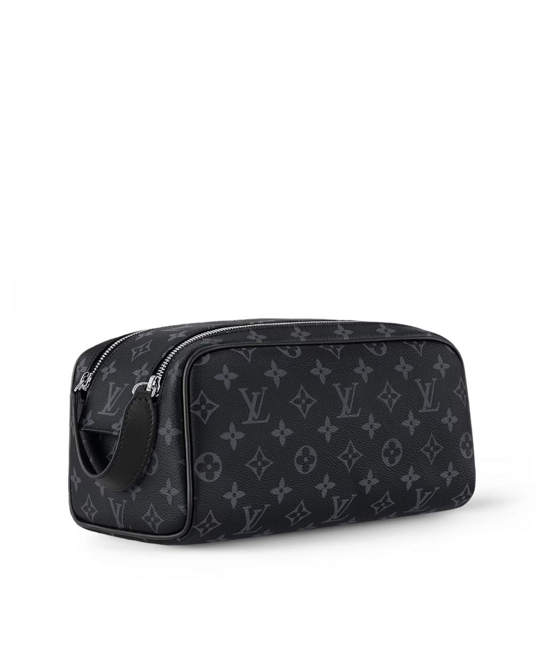 LOUIS VUITTON Черная косметичка из канвы, фото 2